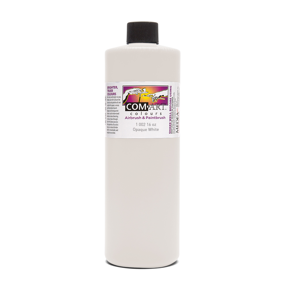 Com Art Colours Acrylic Opaque White 16 oz Anest IwataMedea, Inc.