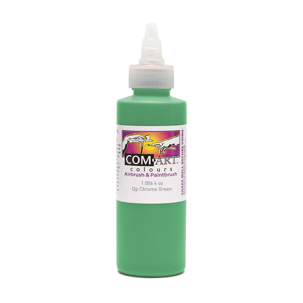 Com Art Colours Acrylic Opaque Chrome Green 4 oz