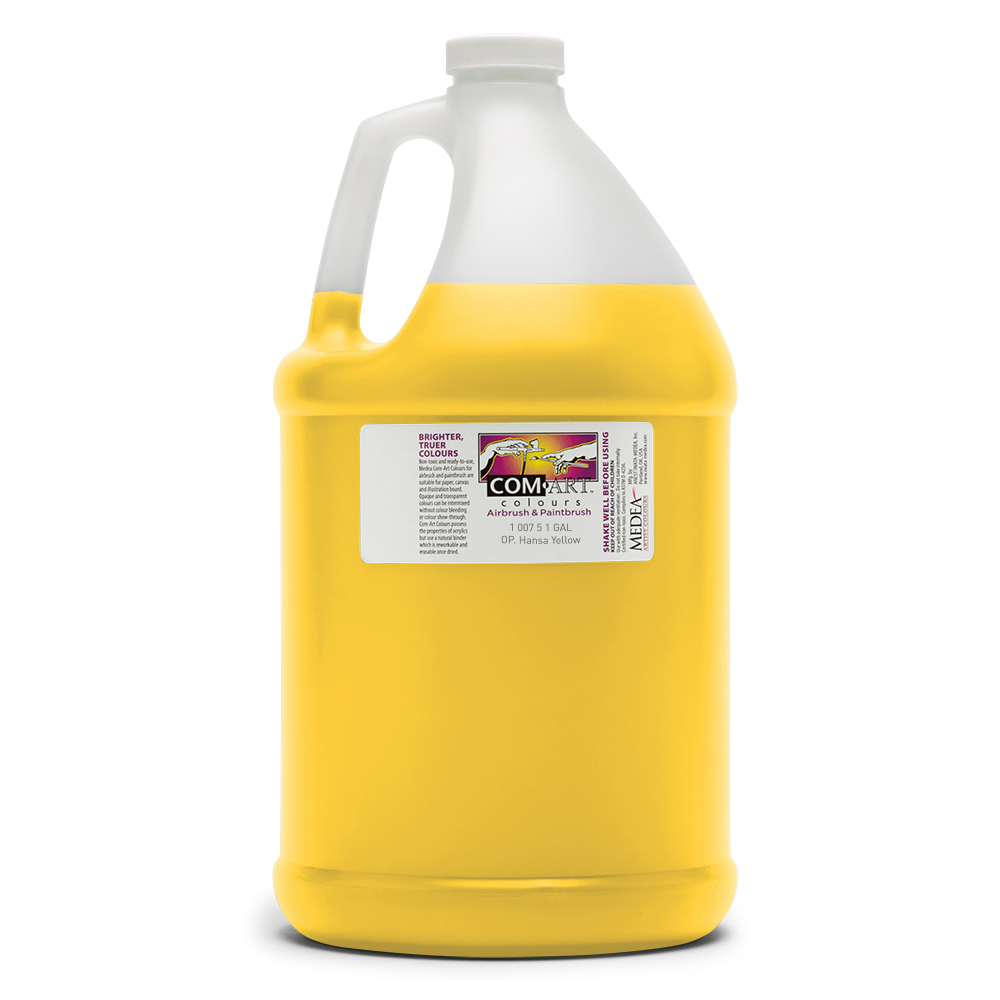 Com Art Colours Acrylic Opaque Hansa Yellow 1 gal