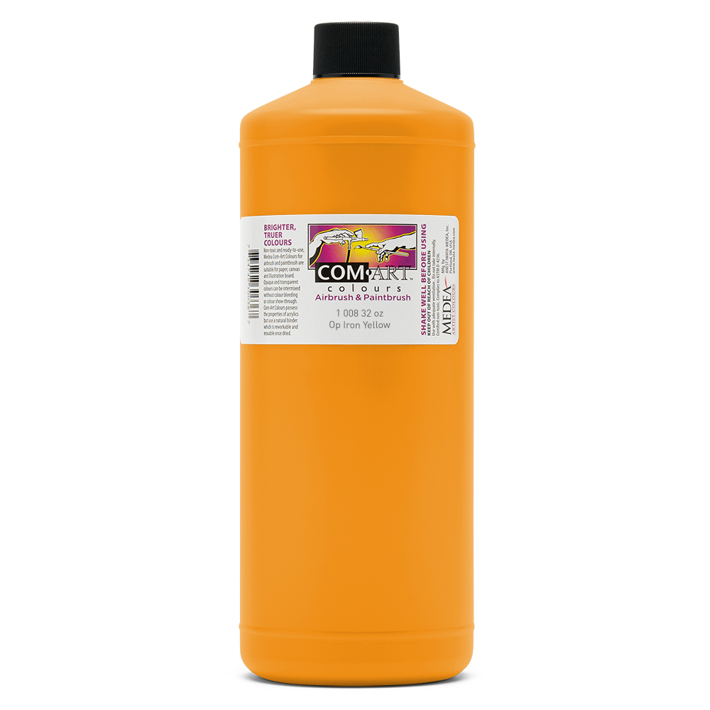 Com Art Colours Acrylic Opaque Iron Yellow 32 oz