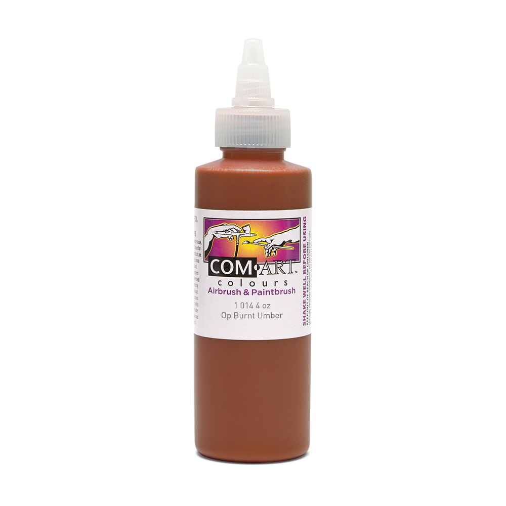 Com Art Colours Acrylic Opaque Burnt Umber 4 oz