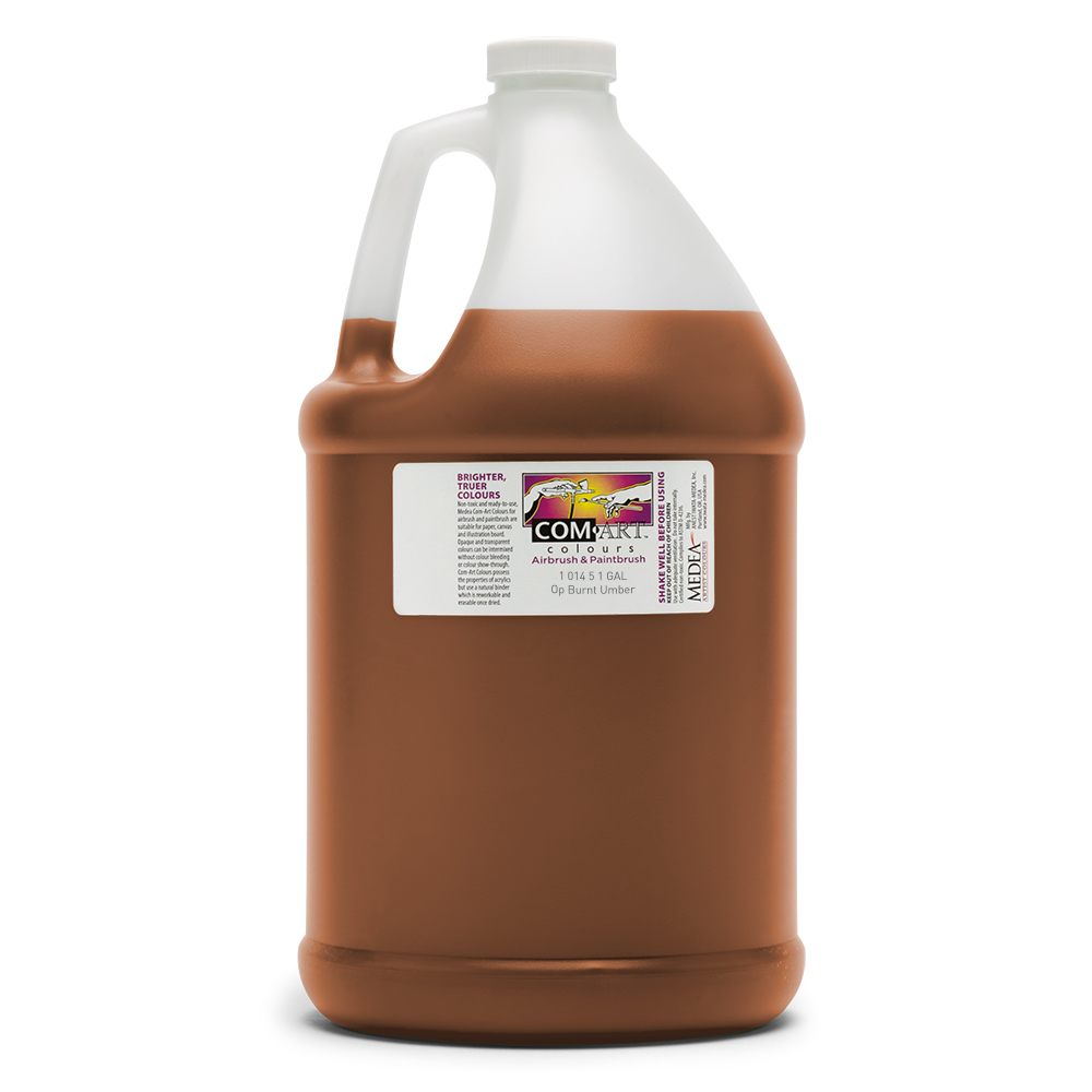 Com Art Colours Acrylic Opaque Burnt Umber 1 gal