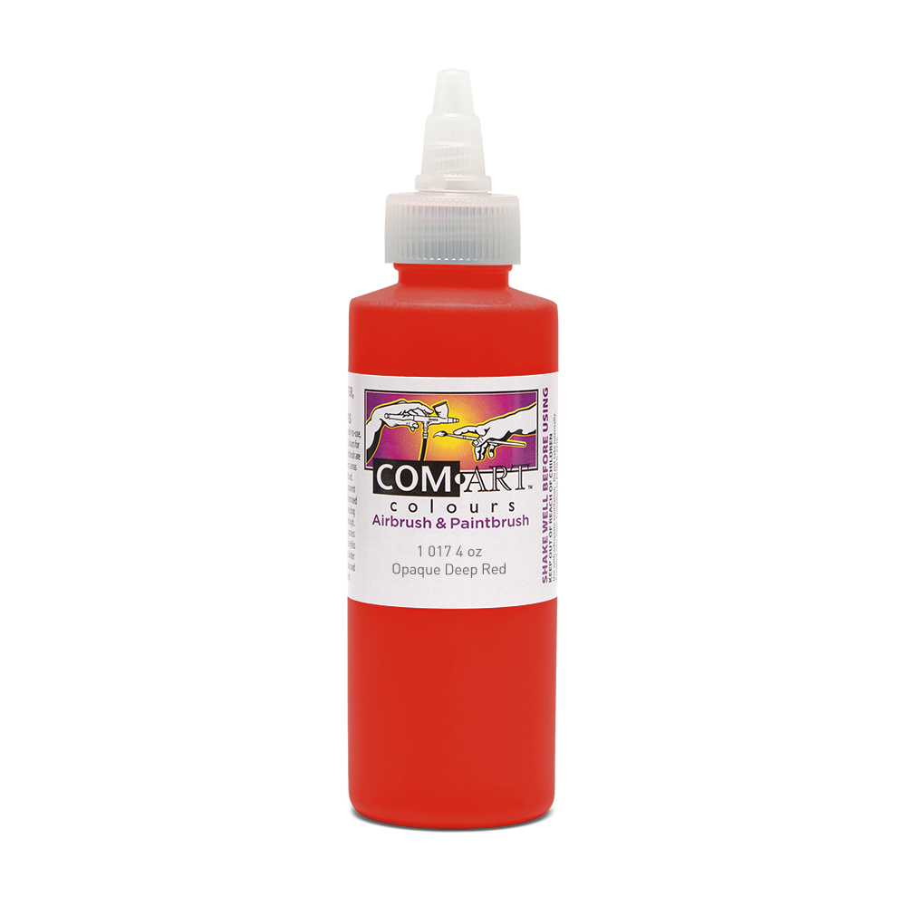 Com Art Colours Acrylic Opaque Deep Red 4 oz