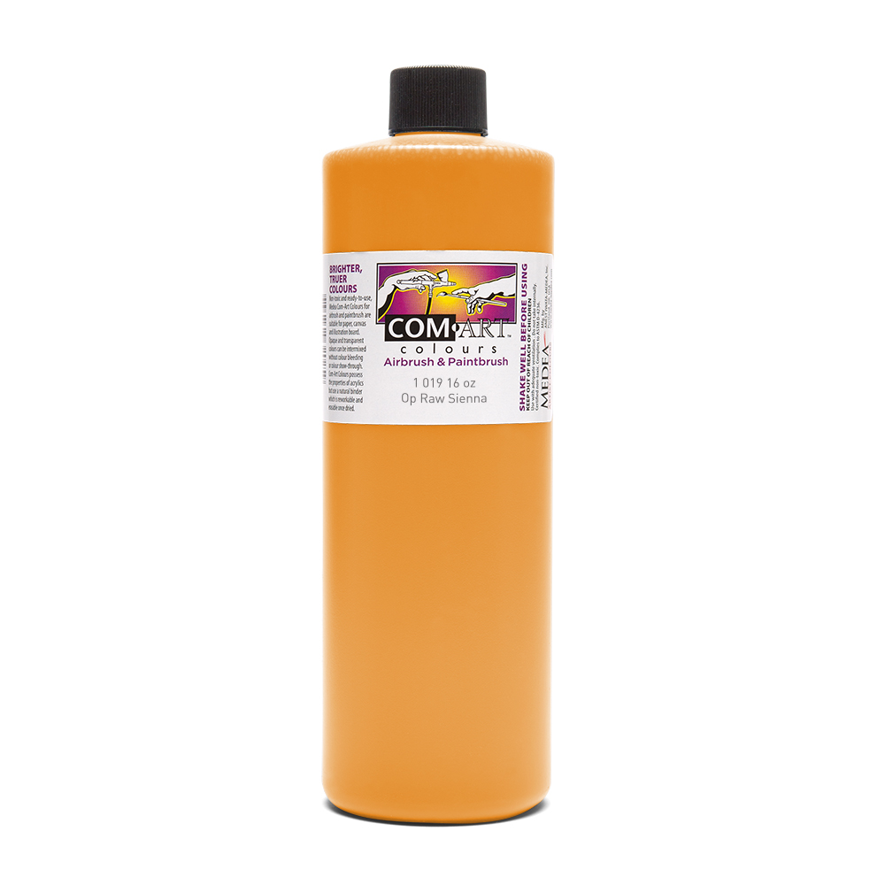 Com Art Colours Acrylic Opaque Raw Sienna 16 oz