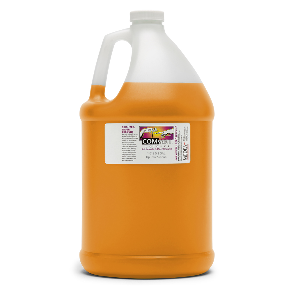 Com Art Colours Acrylic Opaque Raw Sienna 1 gal