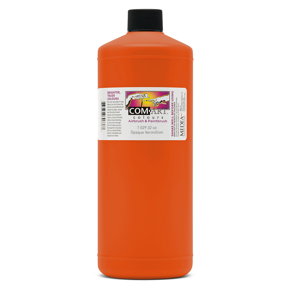 Com Art Colours Acrylic Opaque Vermillion 32 oz