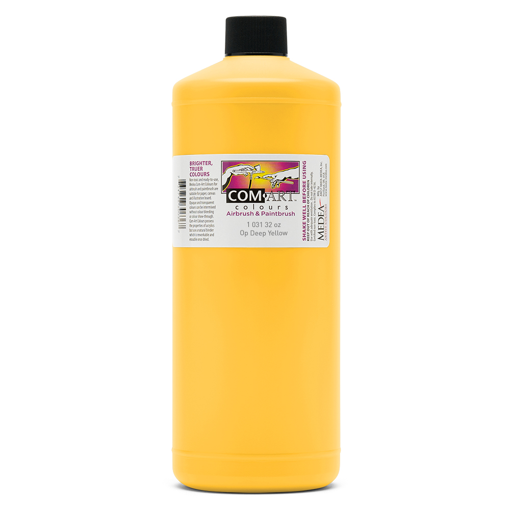 Com Art Colours Acrylic Opaque Deep Yellow 32 oz