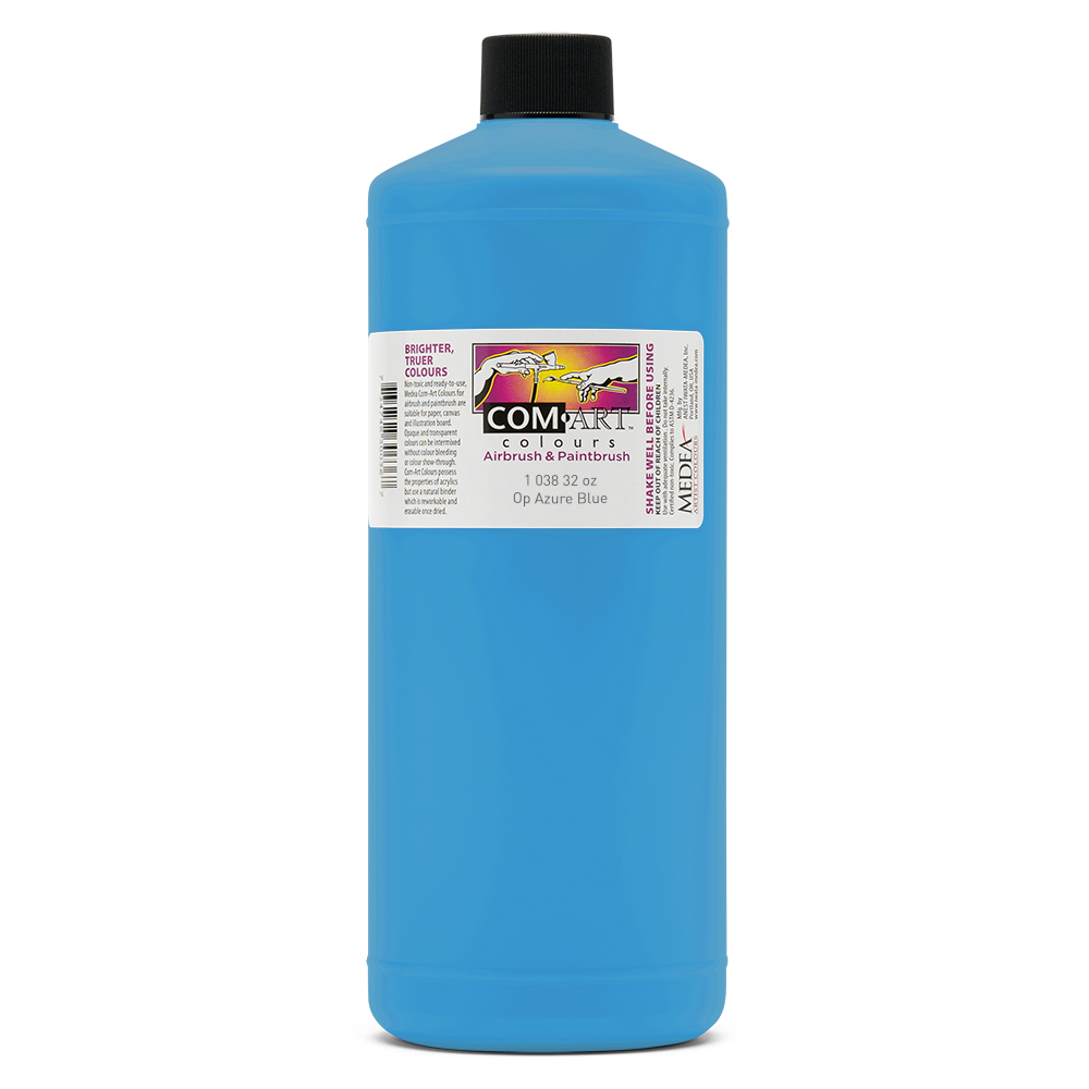 Com Art Colours Acrylic Opaque Azure Blue 32 oz
