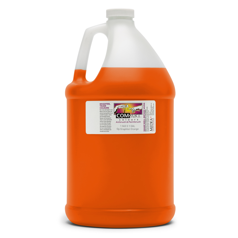 Com Art Colours Acrylic Opaque Graphtol Orange 1 gal