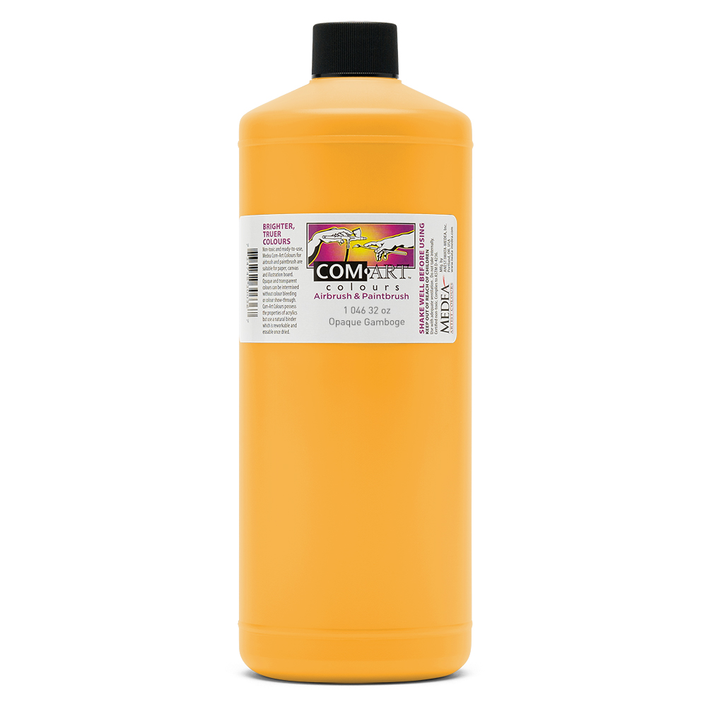 Com Art Colours Acrylic Opaque Gamboge 32 oz