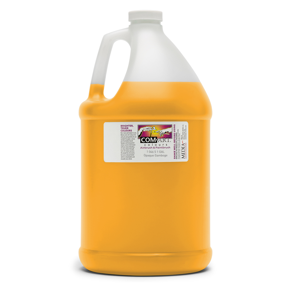 Com Art Colours Acrylic Opaque Gamboge 1 gal