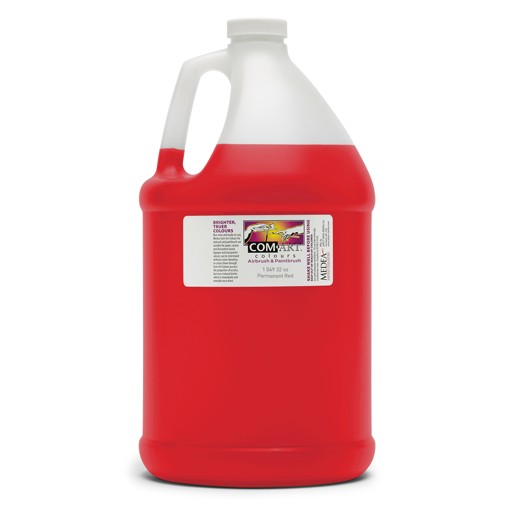 Com Art Colours Acrylic Opaque Permanent Red 1 gal