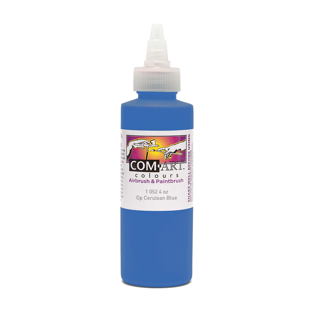 Com Art Colours Acrylic Opaque Cerulean Blue Hue 4 oz
