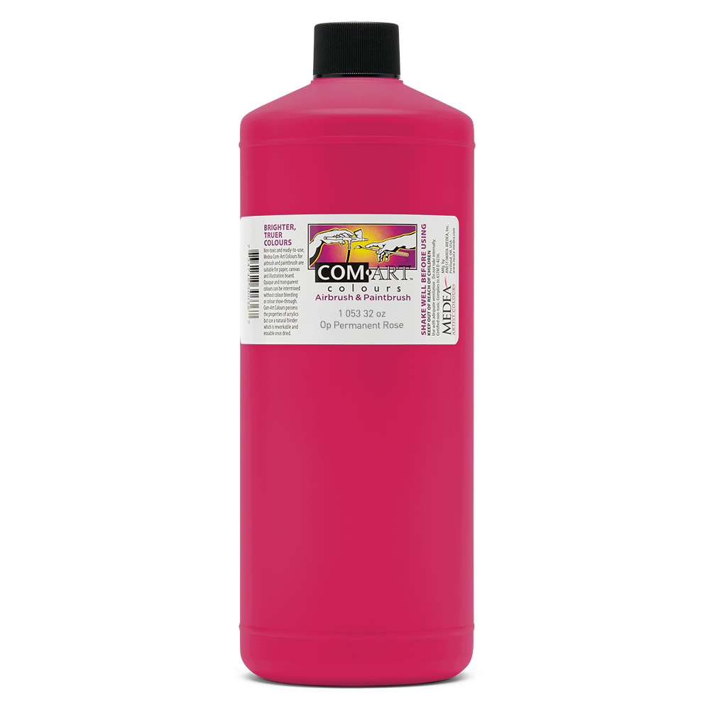 Com Art Colours Acrylic Opaque Permanent Rose 32 oz