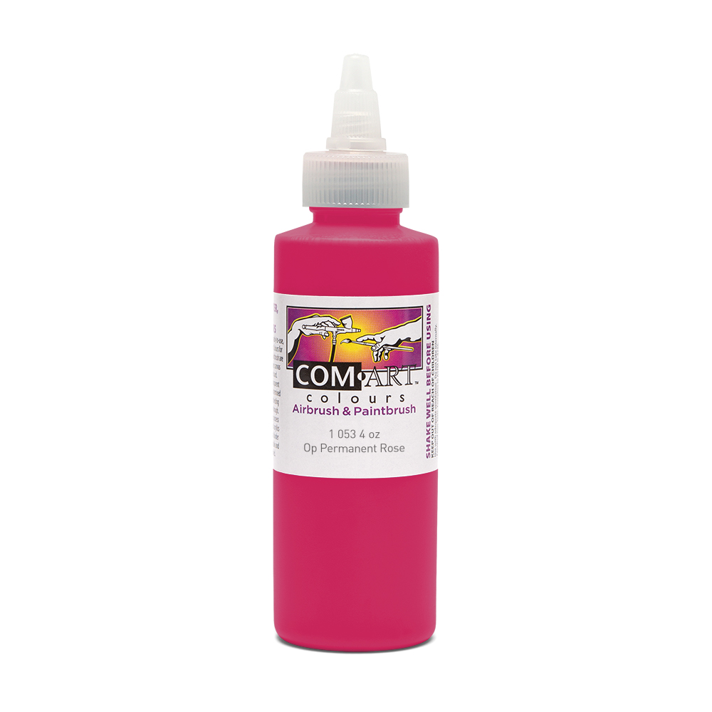 Com Art Colours Acrylic Opaque Permanent Rose 4 oz
