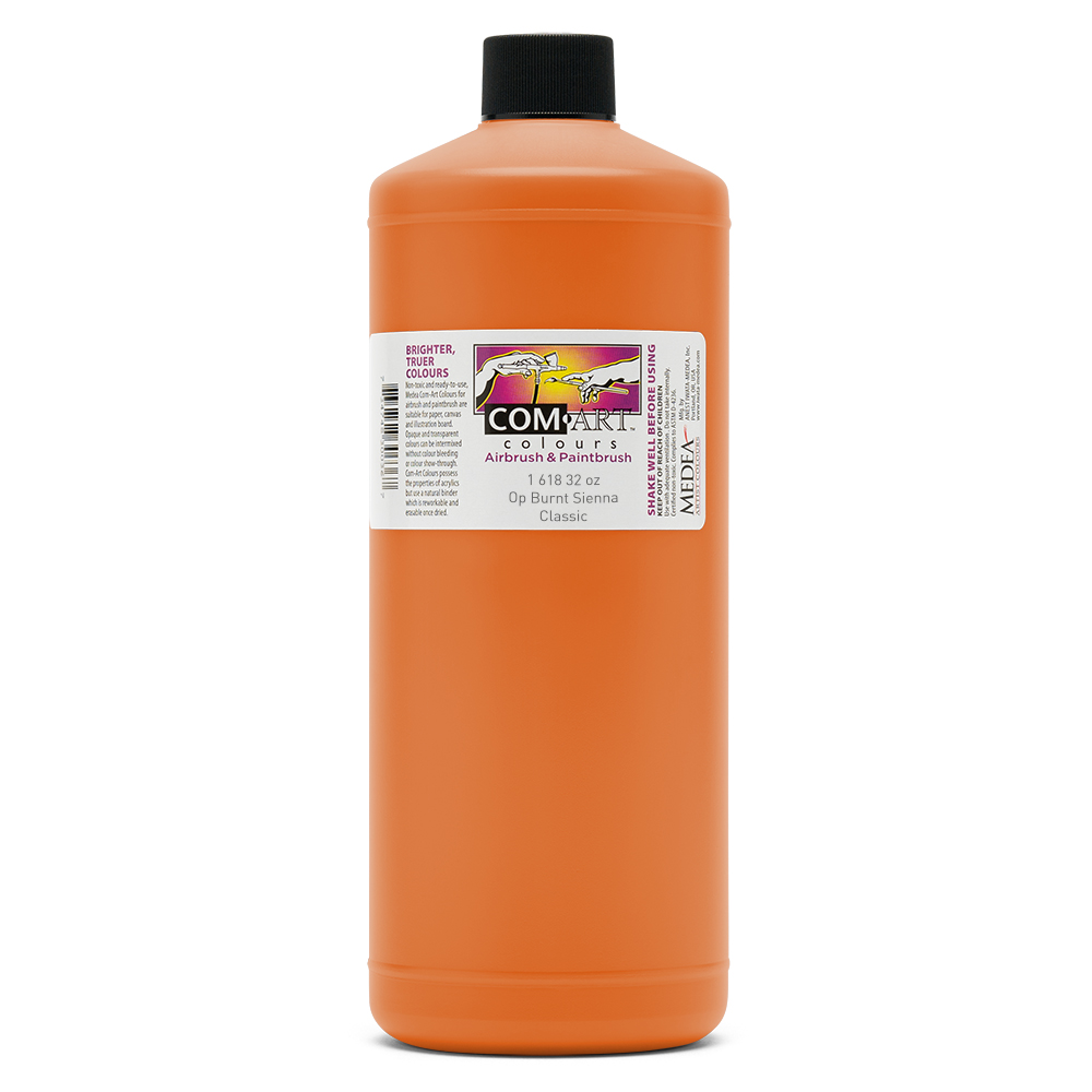 Com Art Colours Acrylic Opaque Burnt Sienna 32 oz