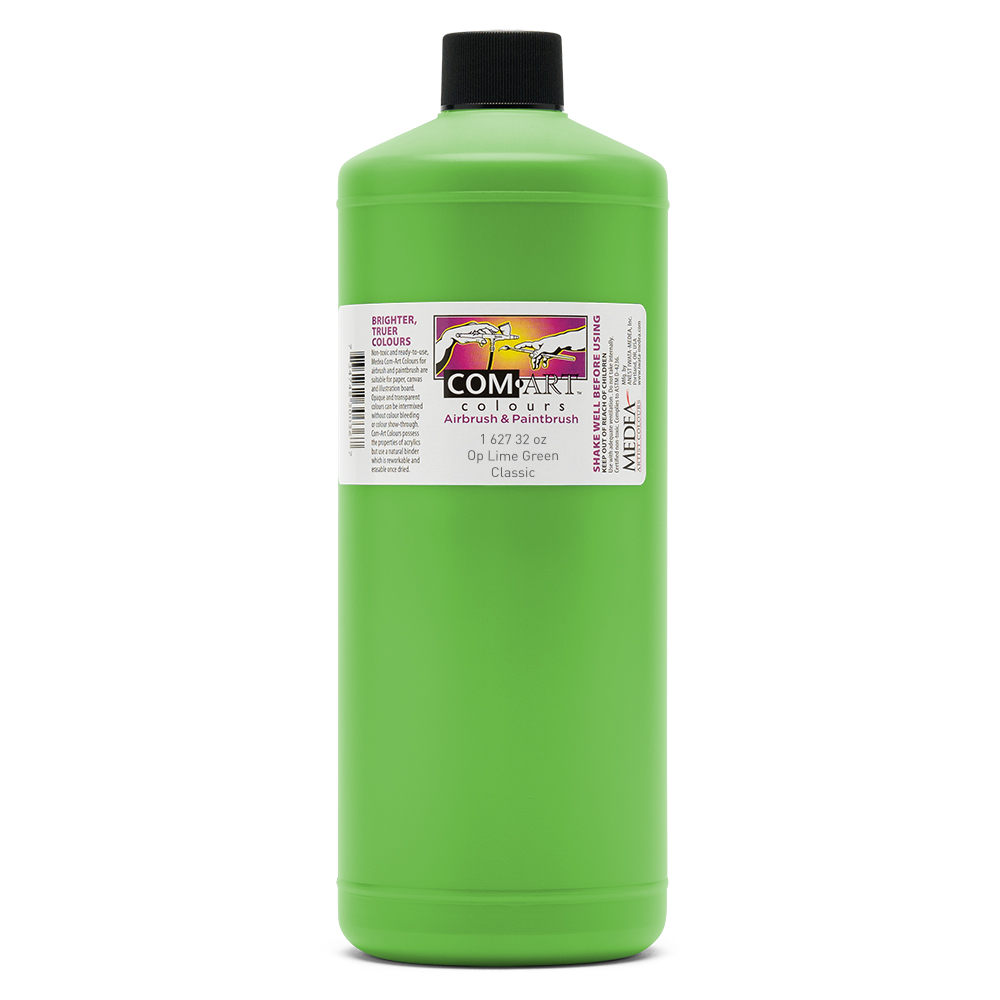 Com Art Colours Acrylic Opaque Lime Green 32 oz
