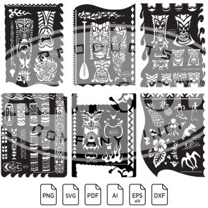 Artool Tiki Master Freehand Digital Download Stencil Set