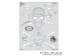 Artool  Piracy Tell No Tales Freehand Airbrush Template by Craig Fraser