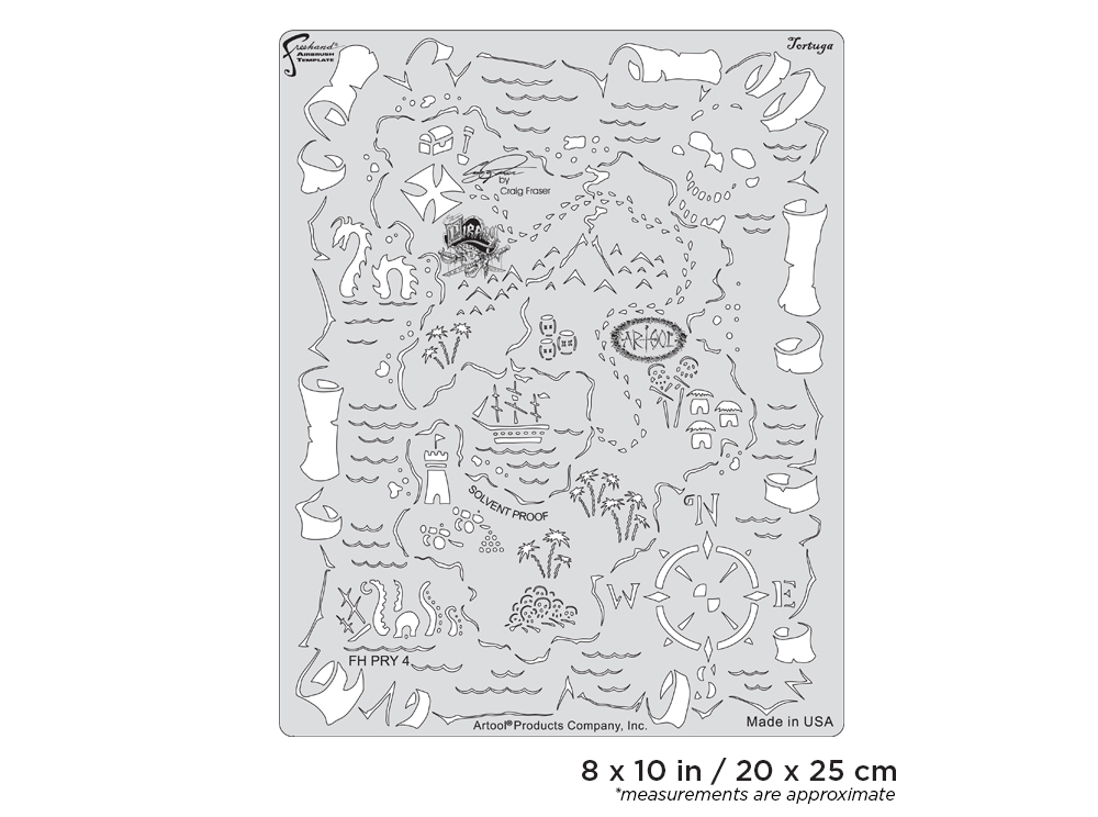 Artool  Piracy Tortuga Freehand Airbrush Template by Craig Fraser