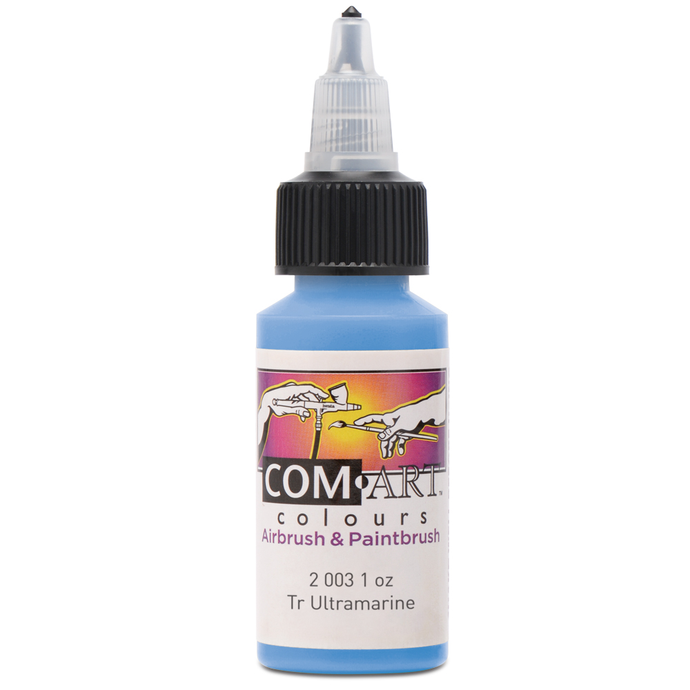 Com Art Colours Acrylic Transparent Utlramarine 1 oz