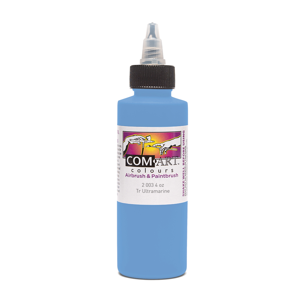 Com Art Colours Acrylic Transparent Utlramarine 4 oz