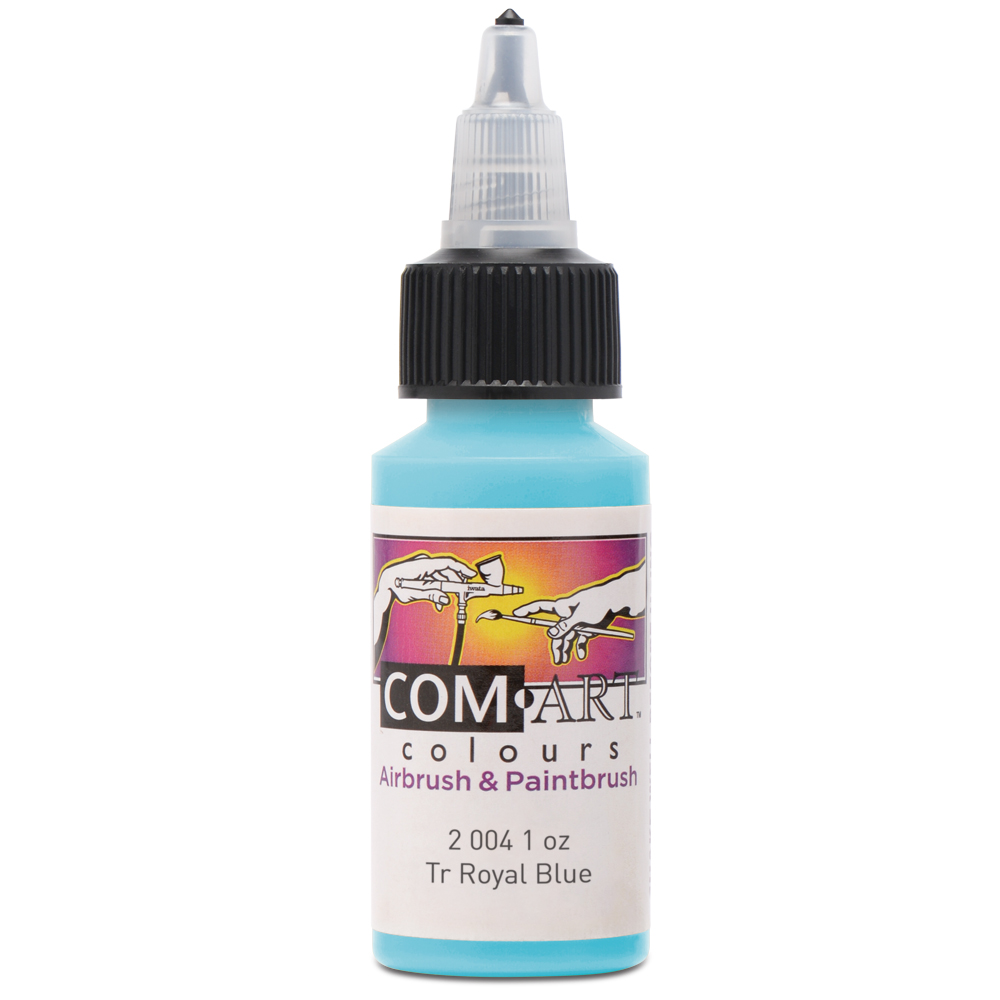 Com Art Colours Acrylic Transparent Royal Blue 1 oz