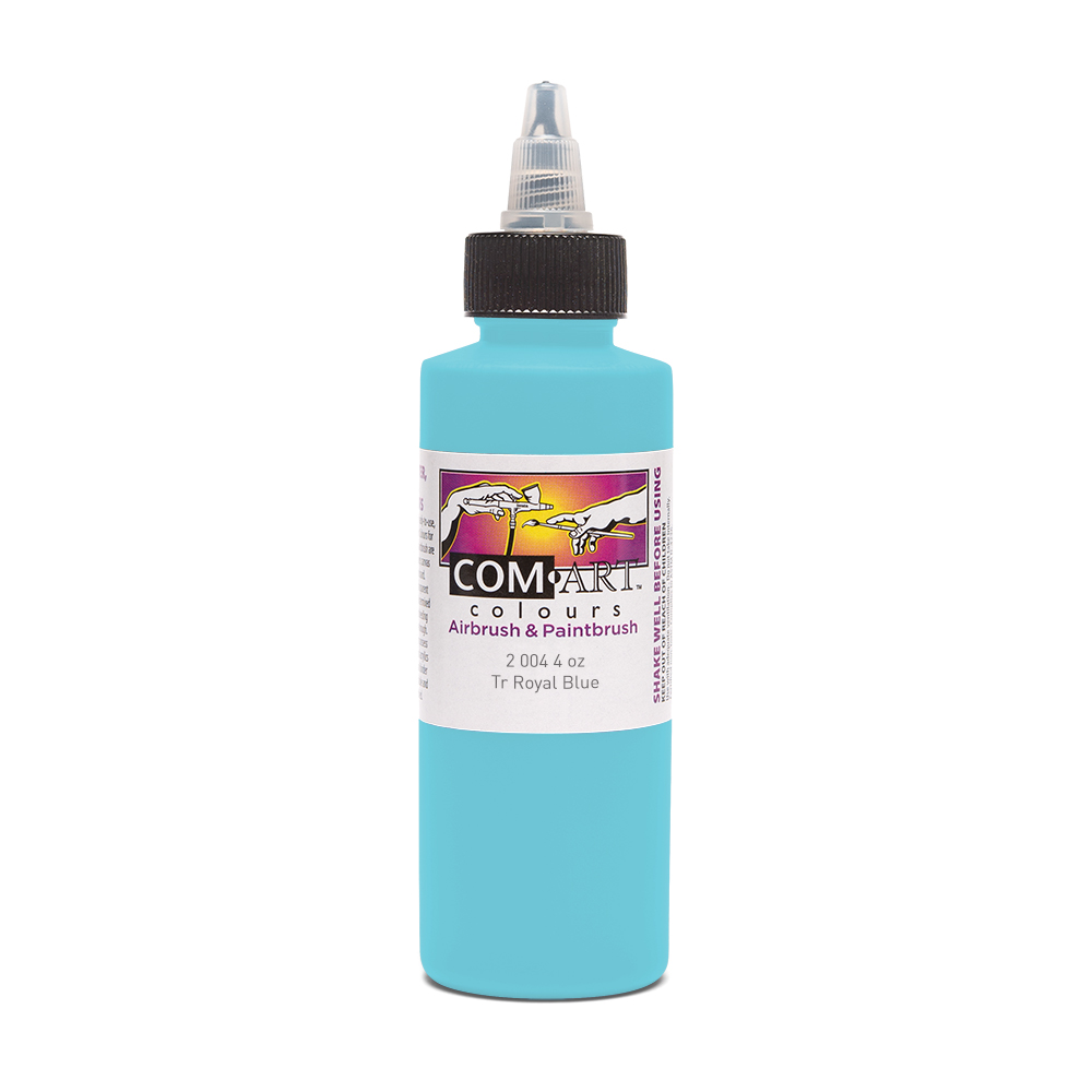 Com Art Colours Acrylic Transparent Royal Blue 4 oz
