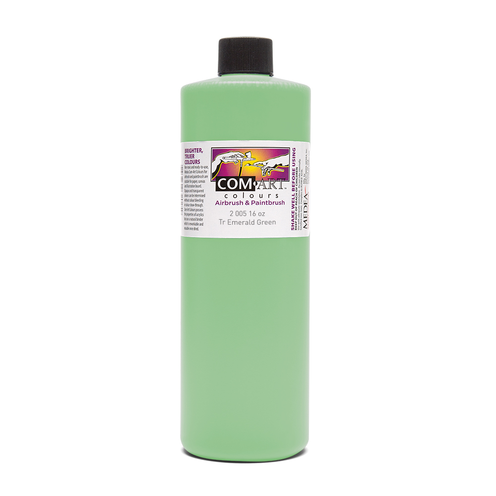 Com Art Colours Acrylic Transparent Emerald Green 16 oz
