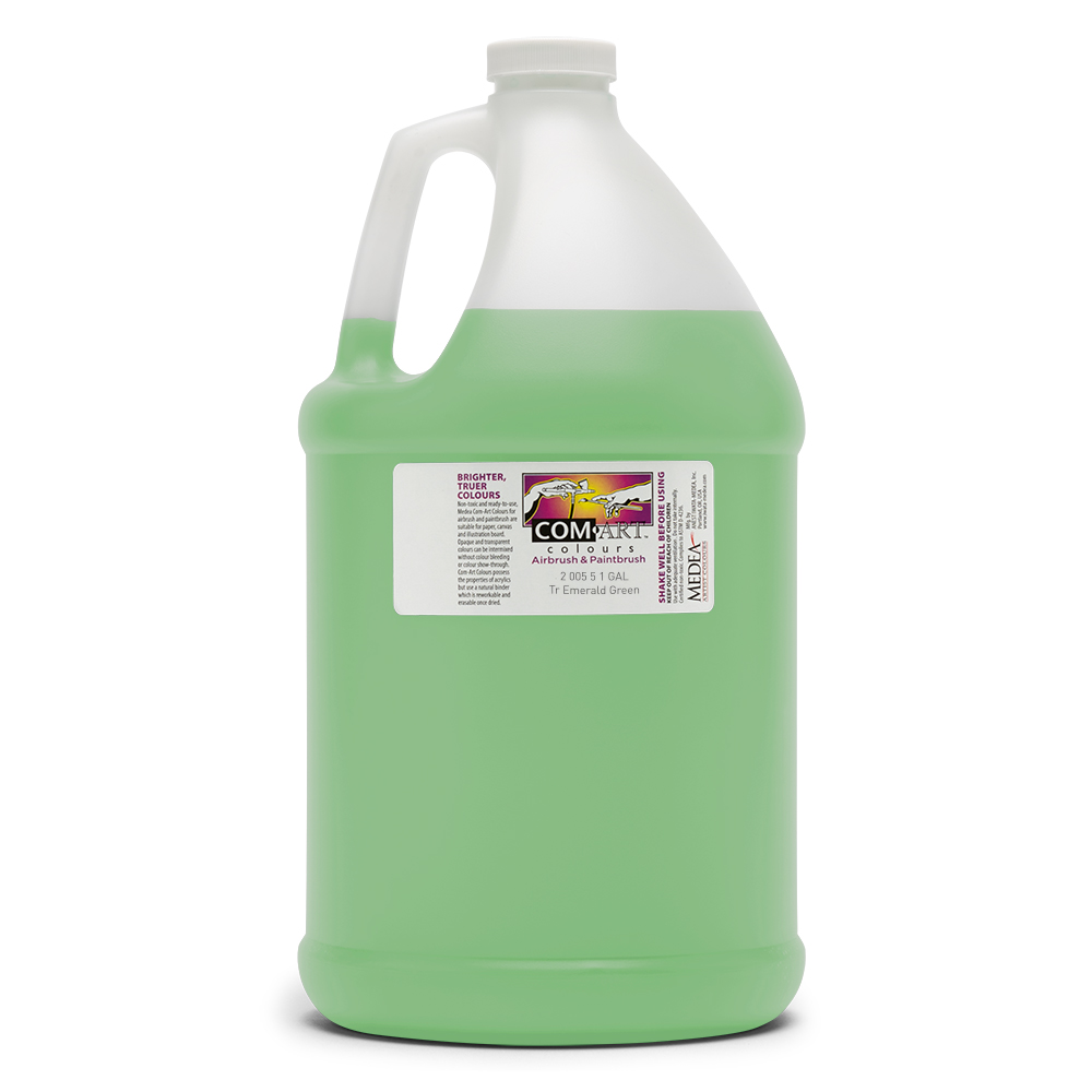Com Art Colours Acrylic Transparent Emerald Green 1 gal