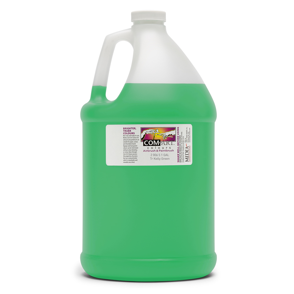 Com Art Colours Acrylic Transparent Kelly Green 1 gal