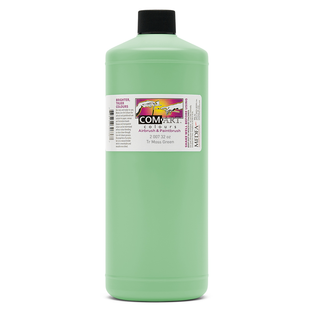 Com Art Colours Acrylic Transparent Moss Green 32 oz