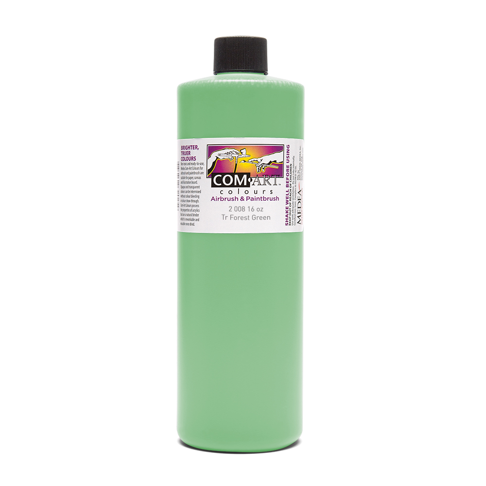 Com Art Colours Acrylic Transparent Forest Green 16 oz