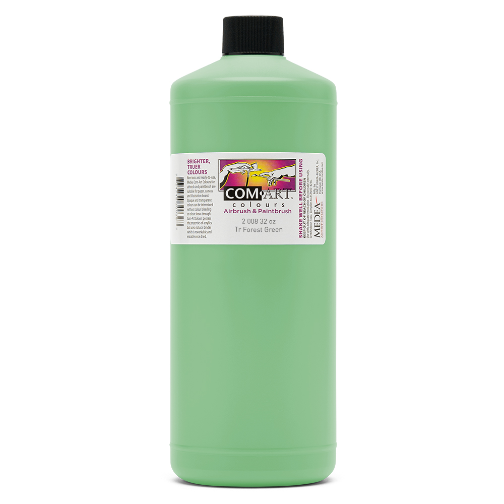 Com Art Colours Acrylic Transparent Forest Green 32 oz