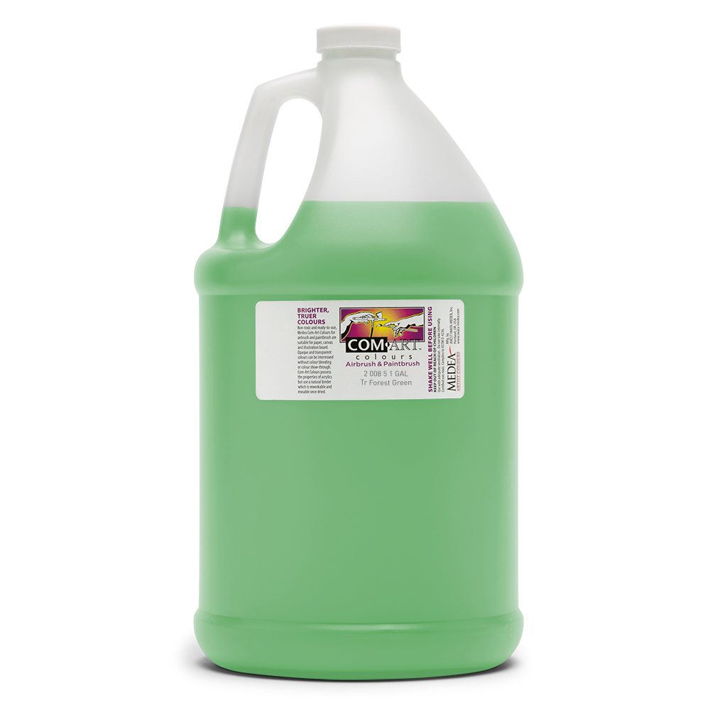 Com Art Colours Acrylic Transparent Forest Green 1 gal