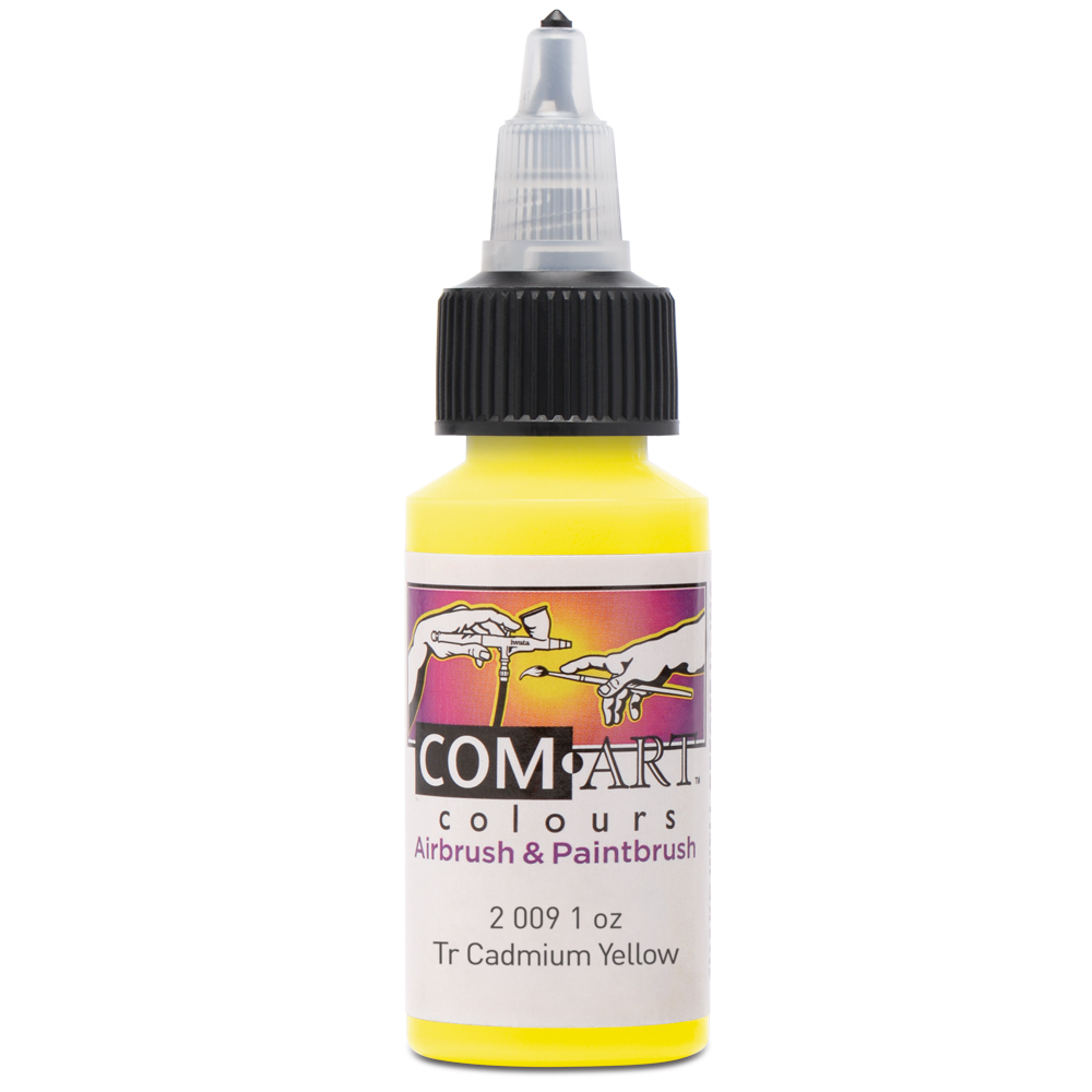Com Art Colours Acrylic Transparent Cadmium Yellow 1 oz