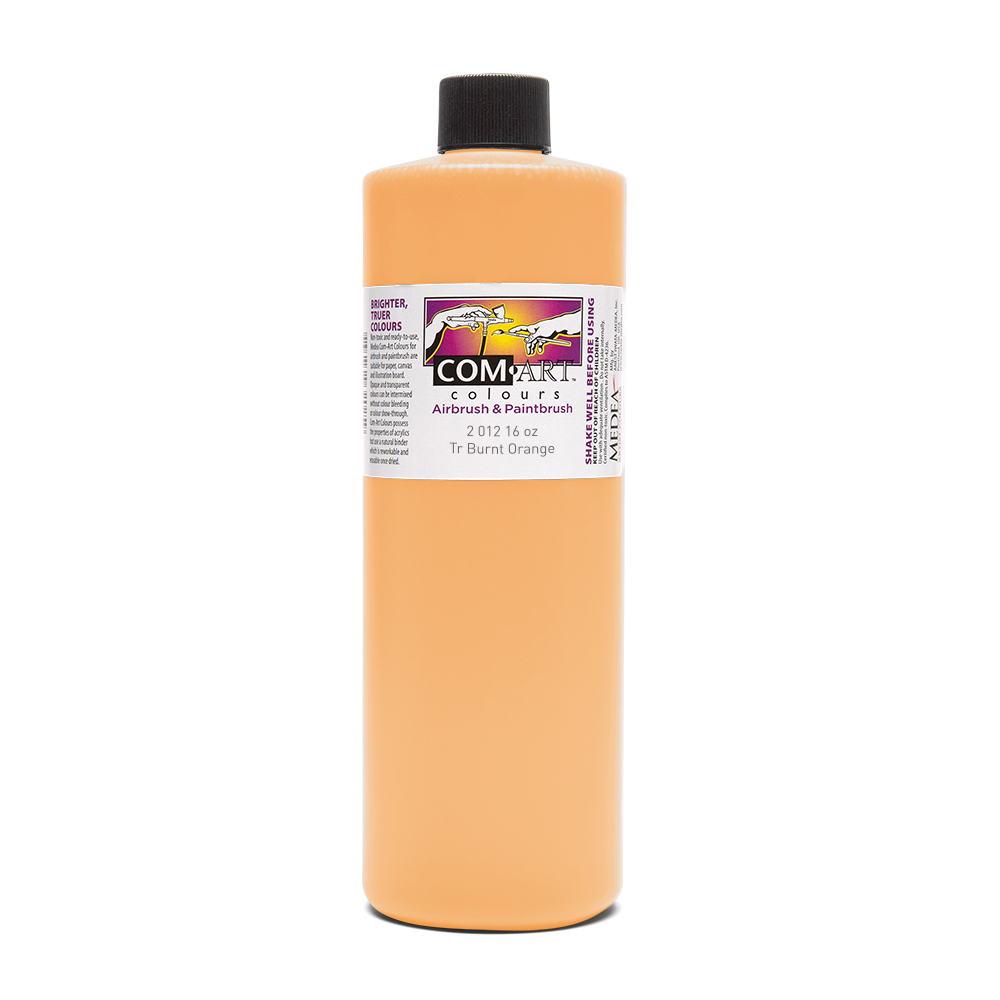Com Art Colours Acrylic Transparent Burnt Orange 16 oz