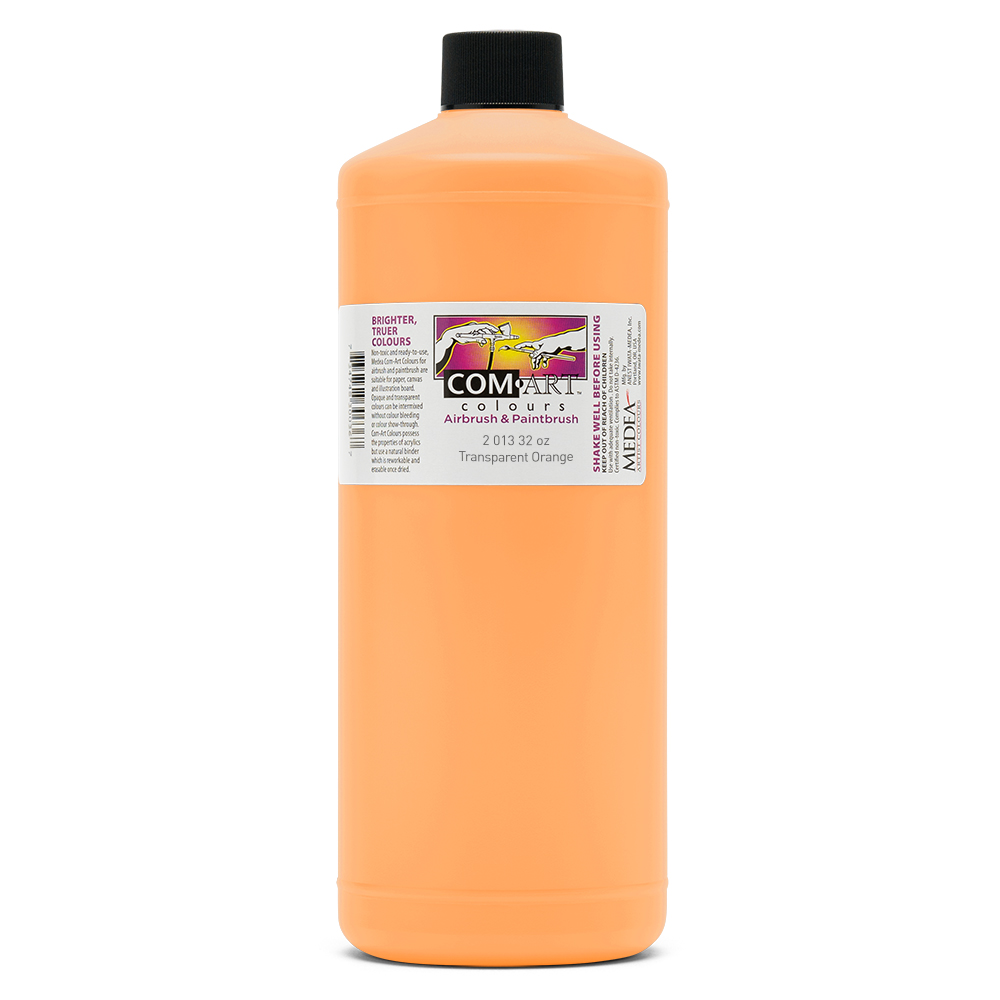 Com Art Colours Acrylic Transparent Orange 32 oz