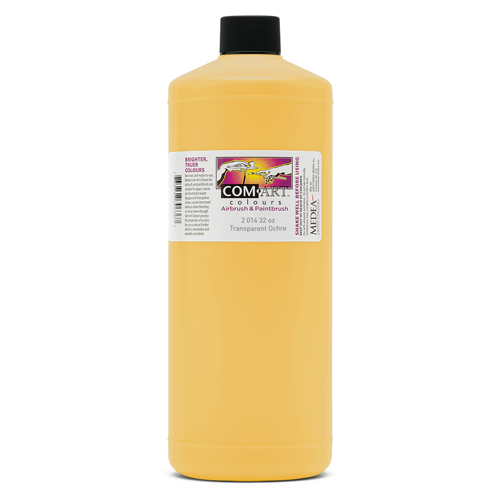 Com Art Colours Acrylic Transparent Ochre 32 oz