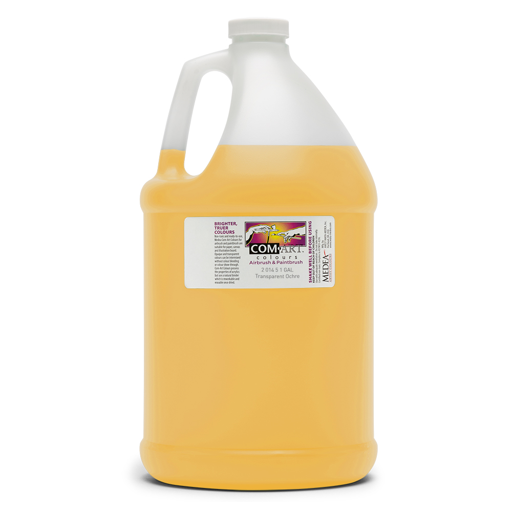 Com Art Colours Acrylic Transparent Ochre 1 gal