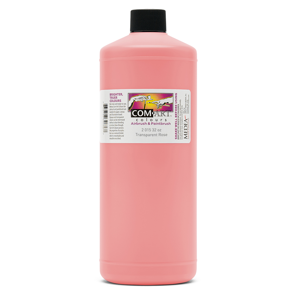 Com Art Colours Acrylic Transparent Rose 32 oz