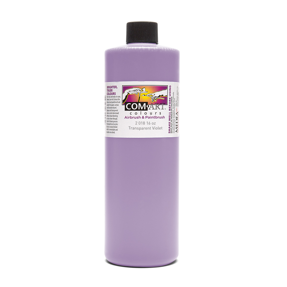 Com Art Colours Acrylic Transparent Violet 16 oz