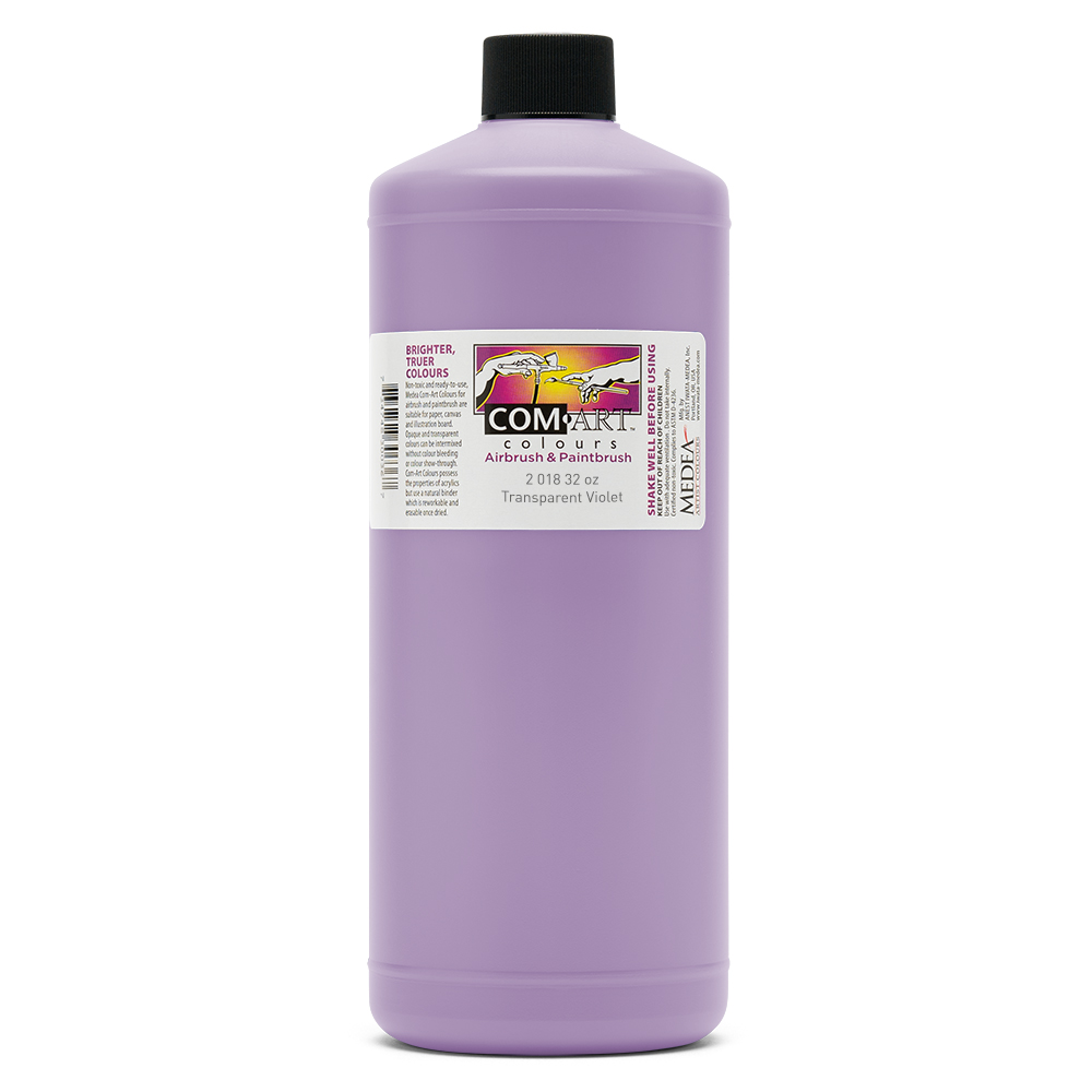 Com Art Colours Acrylic Transparent Violet 32 oz