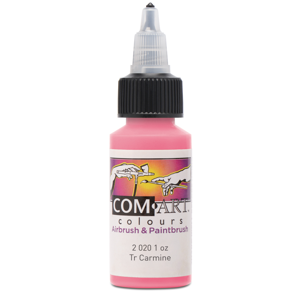 Com Art Colours Acrylic Transparent Carmine 1 oz