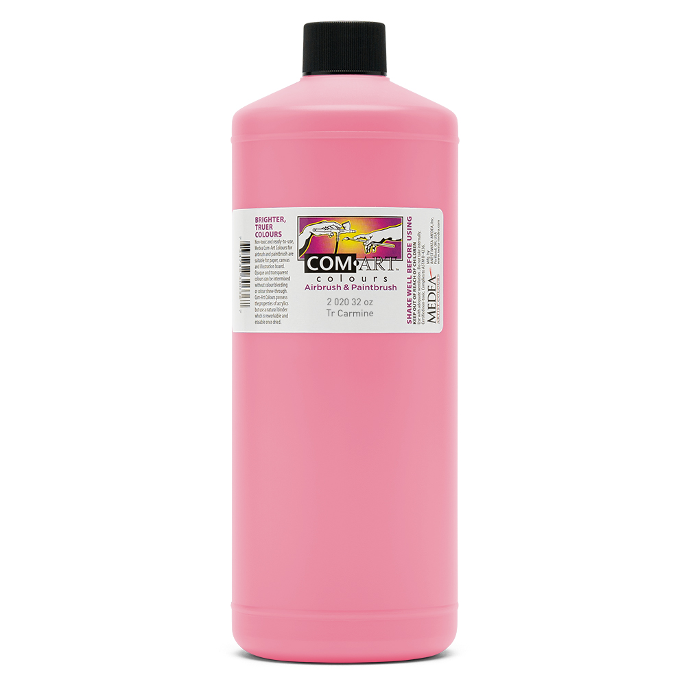 Com Art Colours Acrylic Transparent Carmine 32 oz