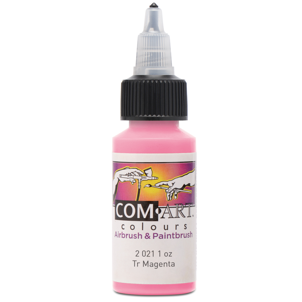 Com Art Colours Acrylic Transparent Megenta 1 oz