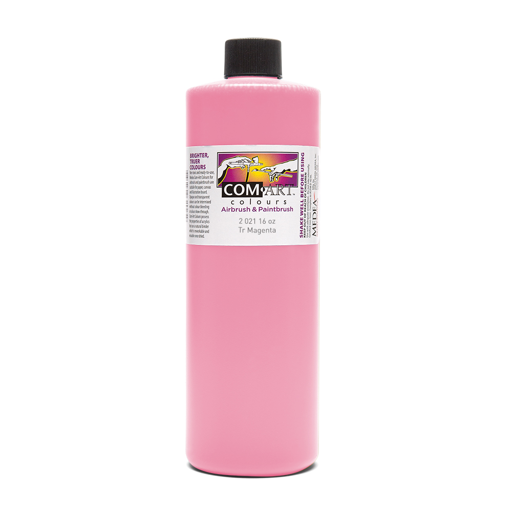 Com Art Colours Acrylic Transparent Megenta 16 oz