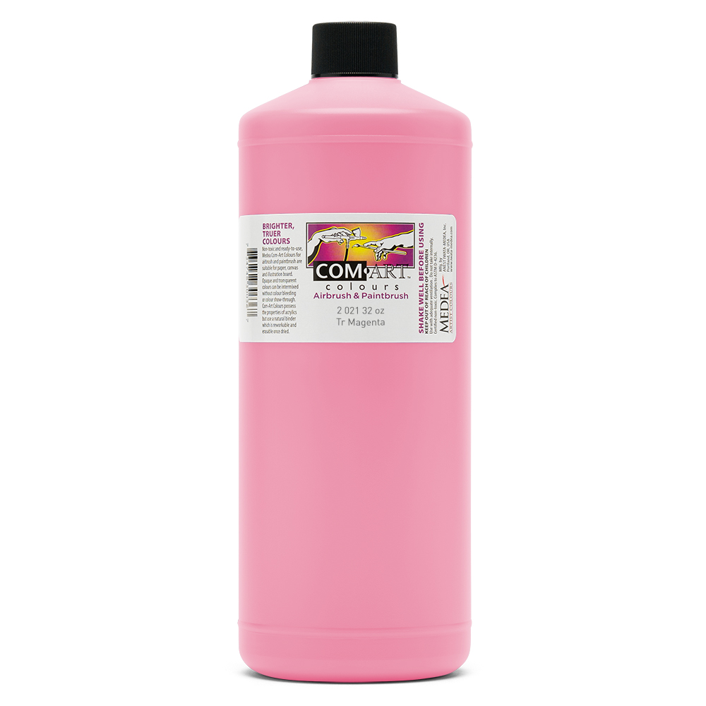 Com Art Colours Acrylic Transparent Megenta 32 oz