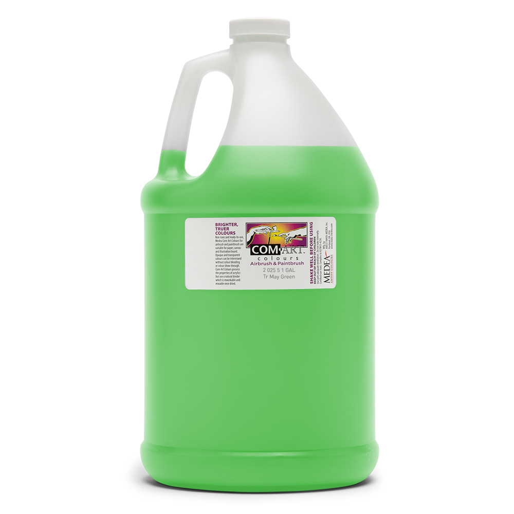 Com Art Colours Acrylic Transparent May Green 1 gal