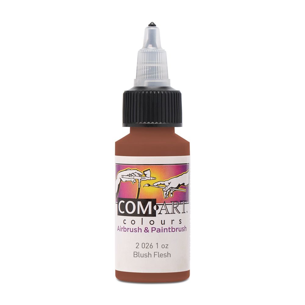 Com Art Colours Acrylic Transparent Blush Flesh 1 oz